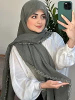 روسری وارداتی مروارید💫 - Image 2